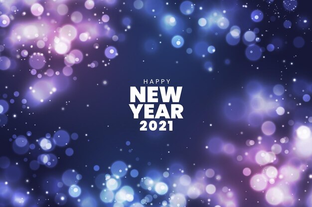 Nouvelle année 2021 floue