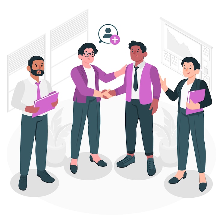 Vecteur gratuit nouvelle illustration de concept d'employé