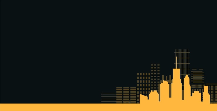 Vecteur gratuit obtenez la meilleure vue sur la ville depuis les horizons avec la conception des bâtiments