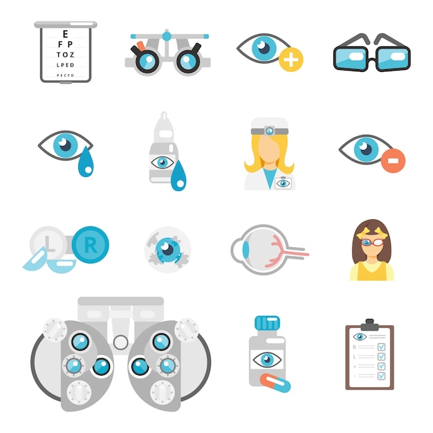 Oculist Icônes Plates