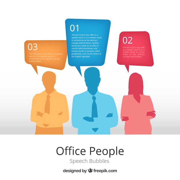 Vecteur gratuit office people