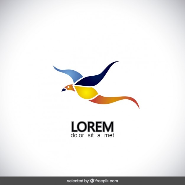 Vecteur gratuit oiseau logotype