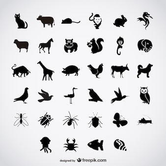 Oiseaux simples silhouettes