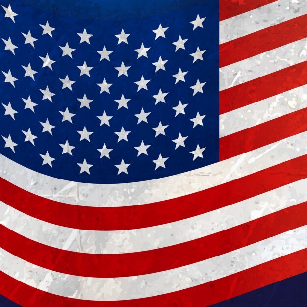 ondulé drapeau américain fond