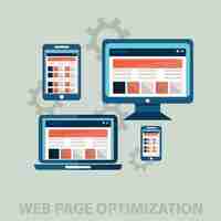 Vecteur gratuit optimisation web