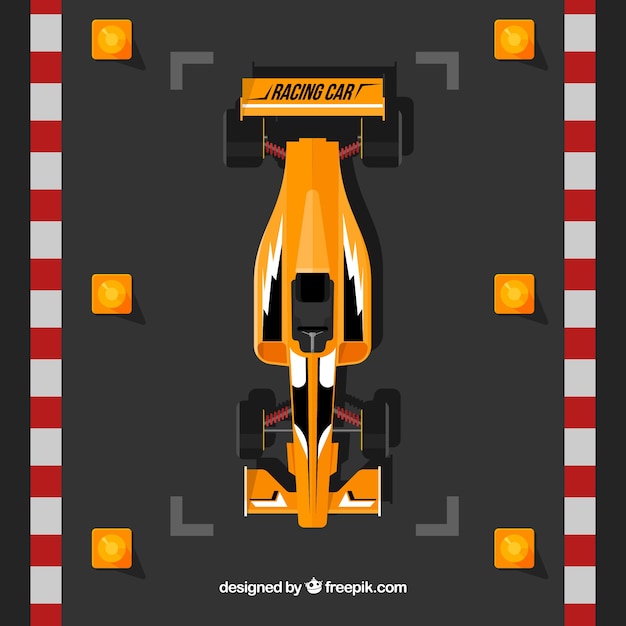 Orange Formule 1 Voiture De Course