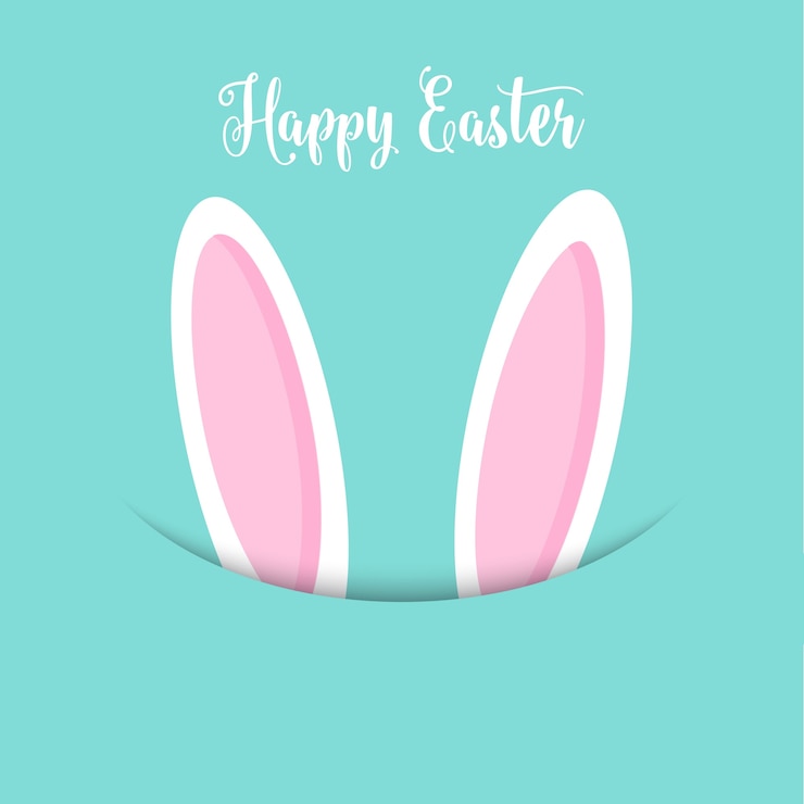 Vecteur gratuit oreilles de lapin de pâques