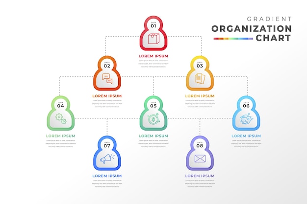 Organigramme De Style Dégradé