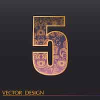 Vecteur gratuit ornamental 5 background