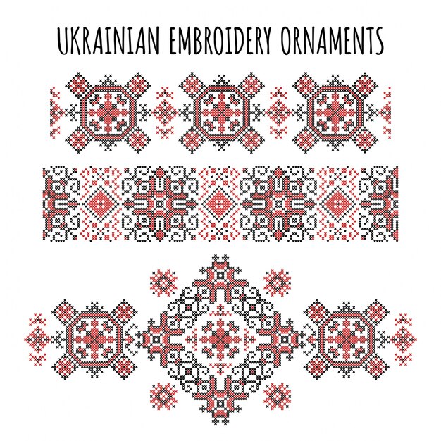 Ornements ukrainiens en broderie