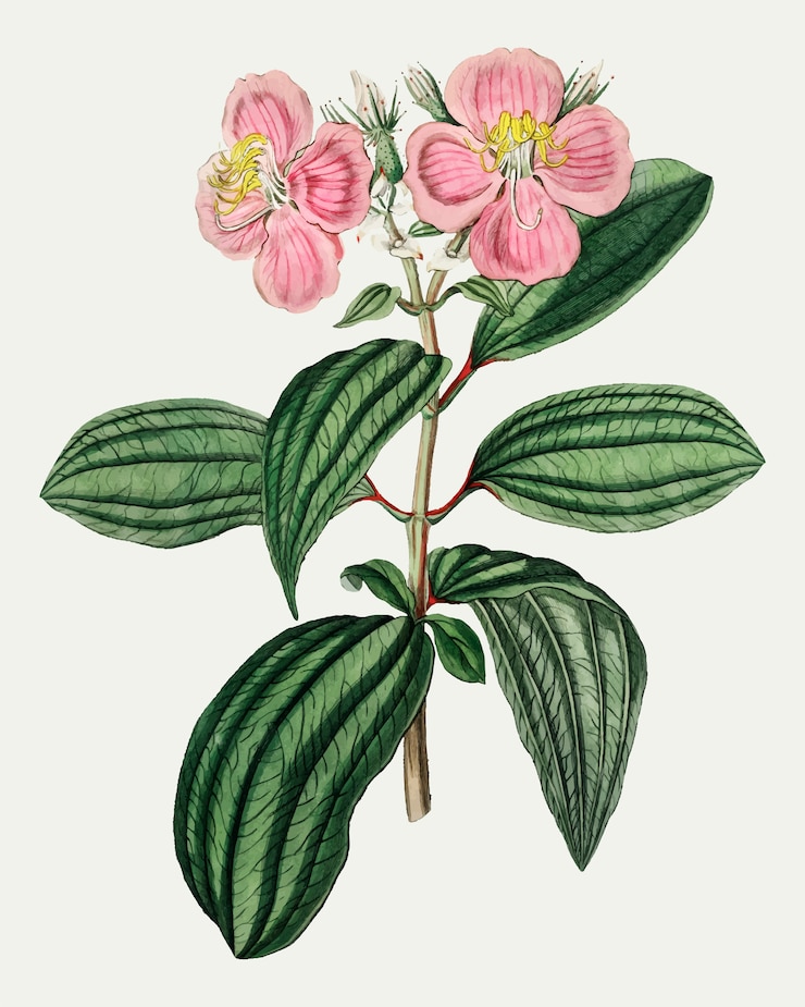 Vecteur gratuit osbeckia stellata