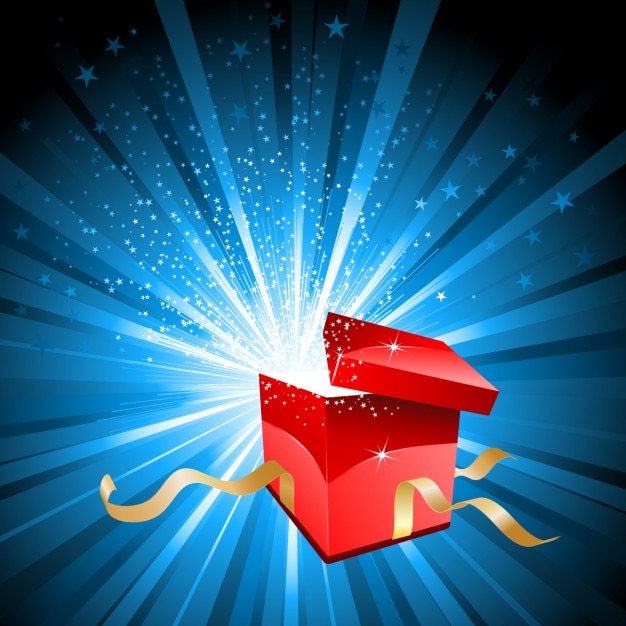 Ouvert et lumineux fond cadeau