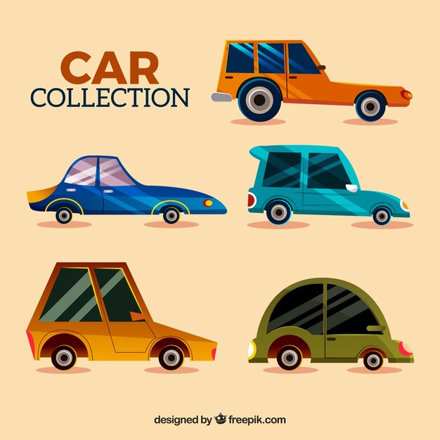 Pack amusant de voitures originales