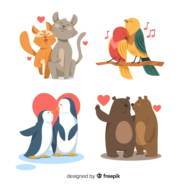 Pack Animal Couple Valentine