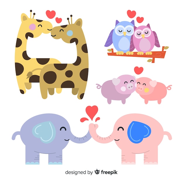 Pack animaux valentine