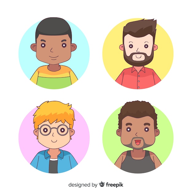 Pack Avatar Homme Dessin Animé