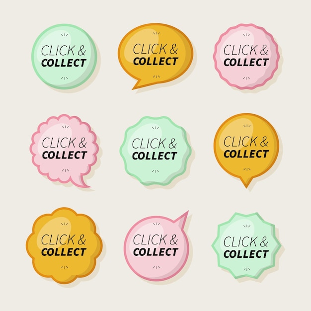 Pack De Boutons Click And Collect