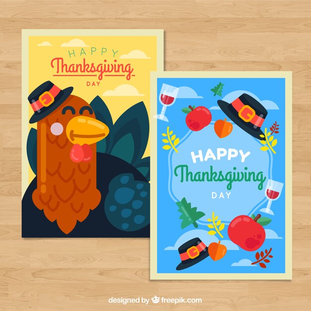 Pack de cartes de voeux de thanksgiving