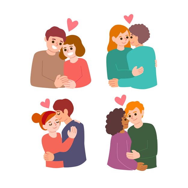 Pack couple mignon Saint Valentin