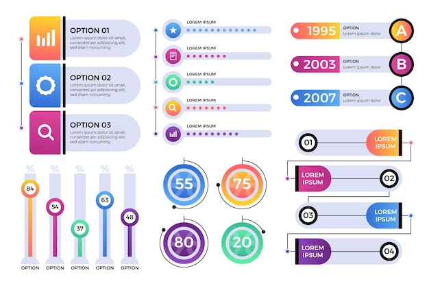 Pack D'éléments Infographiques