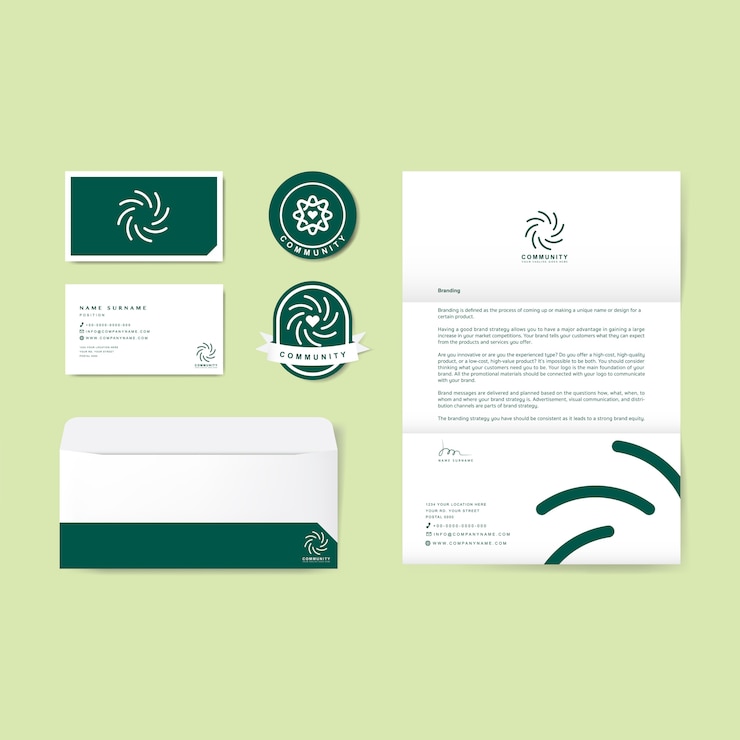 Vecteur gratuit pack entreprise