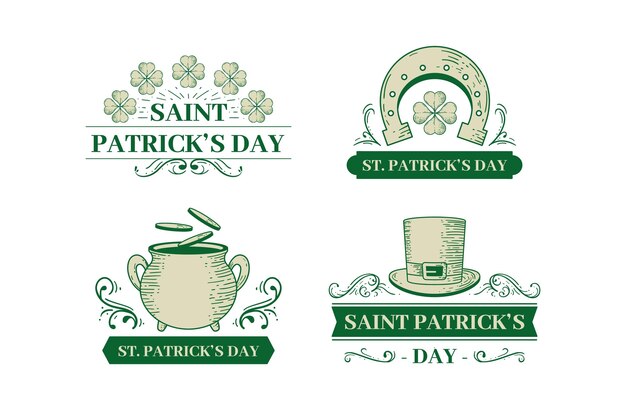 Pack D'étiquettes De La Saint-patrick