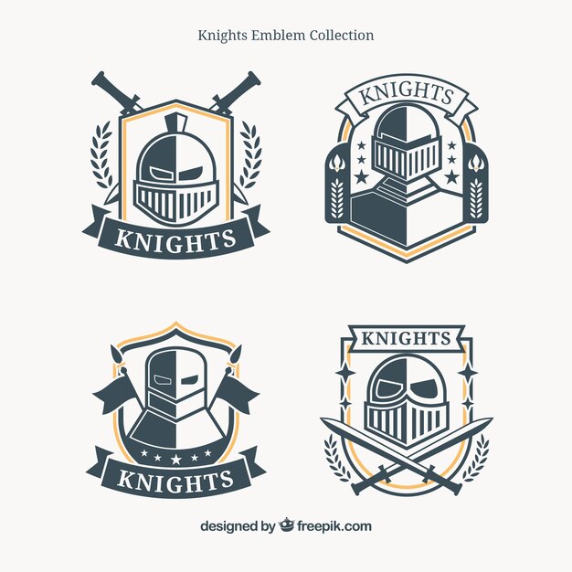 Pack d&#39;insignes de bouclier héraldique