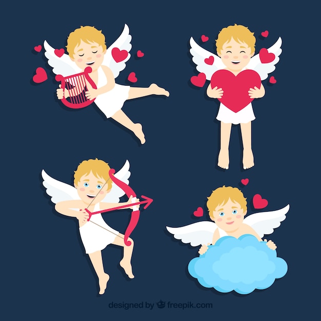 Pack De Jolis Personnages Cupidon