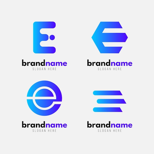 Pack De Modèles De Logo Dégradé O