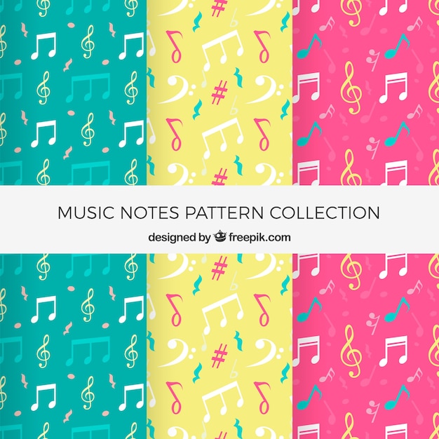 Pack De Motifs De Notes Musicales