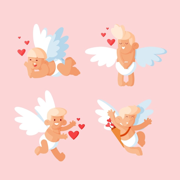 Pack de personnages Cupidon plat