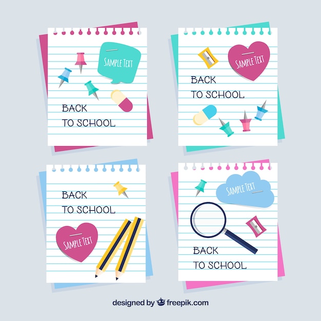 Pack De Retour Aux Cartes Scolaires