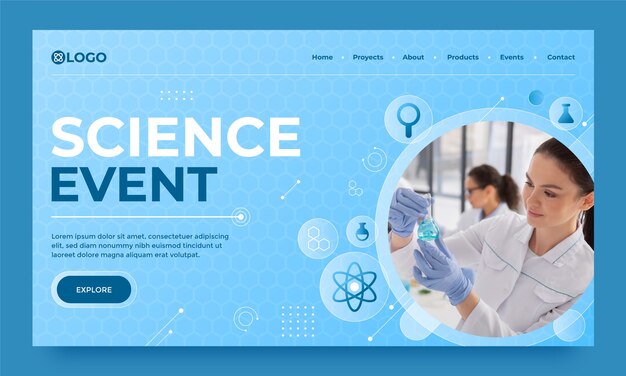 Page d'accueil de l'événement scientifique de gradient
