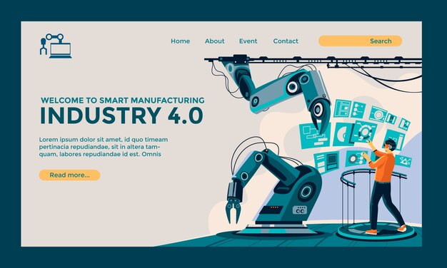 Page d'accueil de l'industrie 4.0