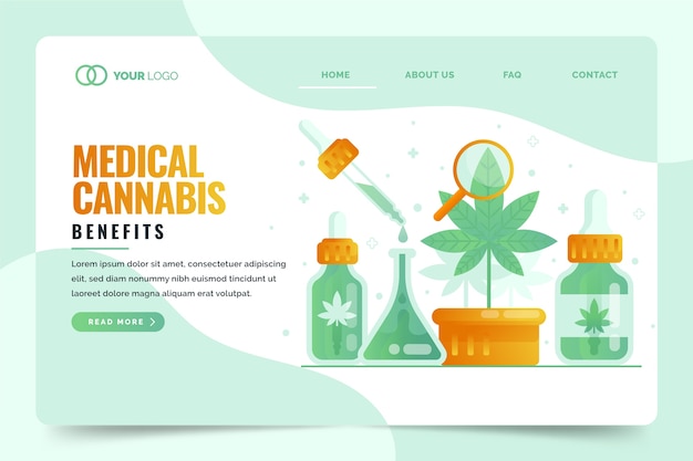 Page De Destination Des Avantages Du Cannabis Médical