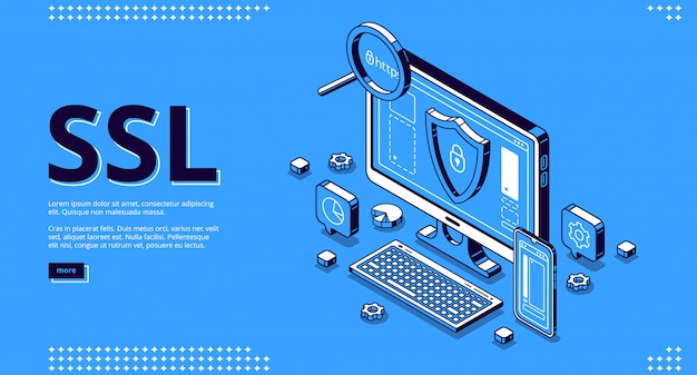 Page De Destination Du Certificat Ssl Pour Le Site Web