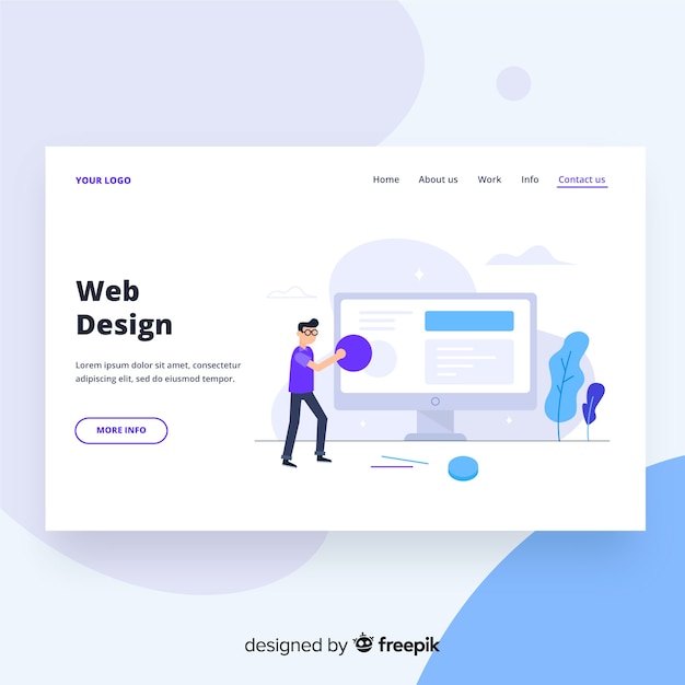 Page De Destination Du Design Web