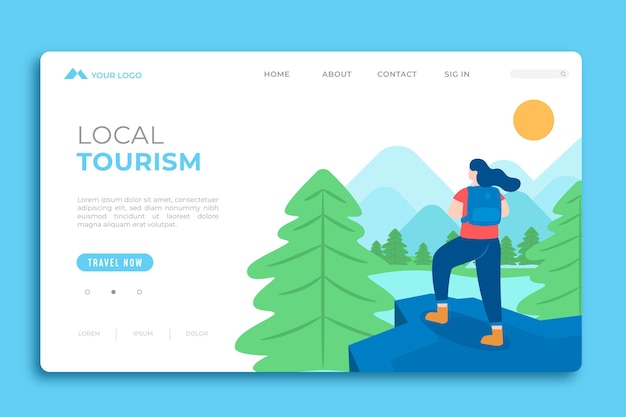 Page De Destination Du Tourisme Local