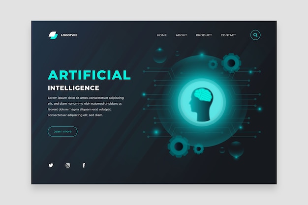 Page De Destination De L'intelligence Artificielle