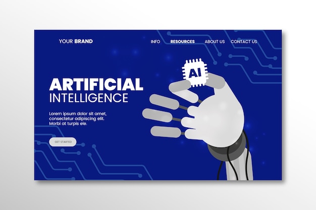 Page De Destination De L'intelligence Artificielle