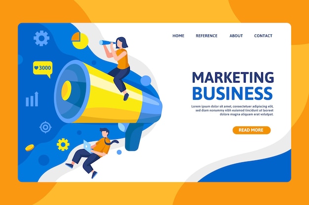 Page De Destination Marketing Business Seo