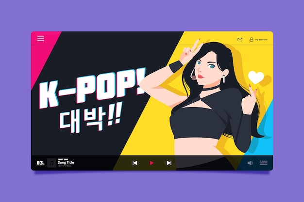 Page De Destination De La Musique K-pop