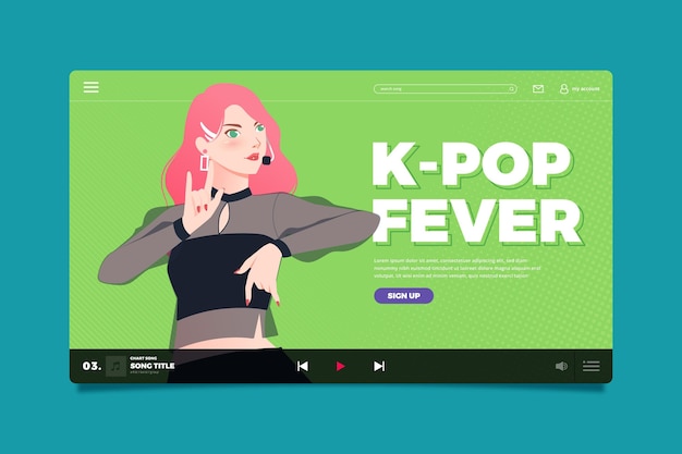 Page De Destination De La Musique K-pop