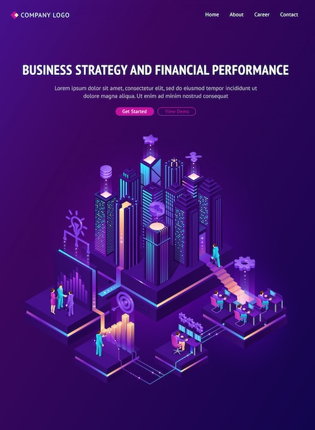 Page De Destination Stratégie Commerciale Et Performance Financière