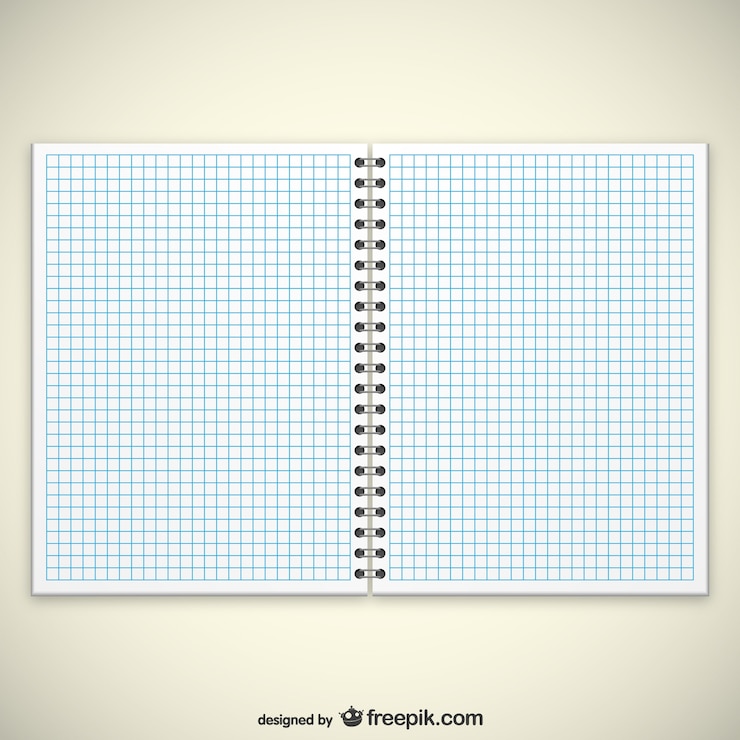 Vecteur gratuit pages de cahier