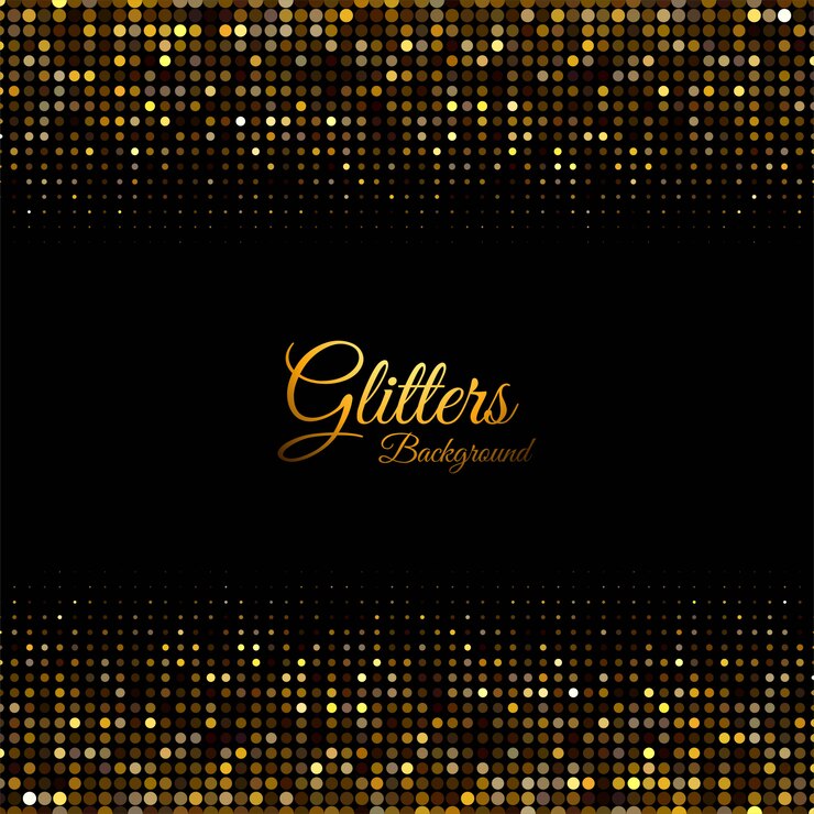 Vecteur gratuit paillettes abstraites parsemées de brillants