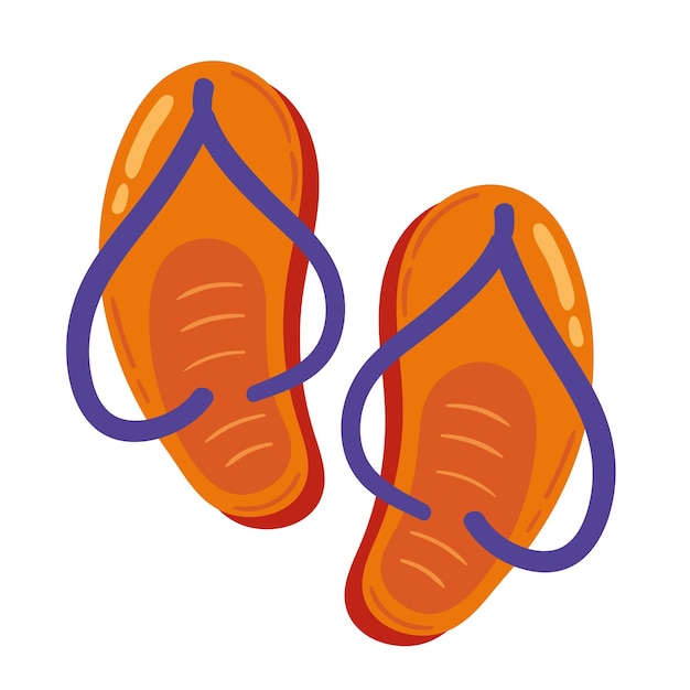 Vecteur gratuit paire de sandales confortables