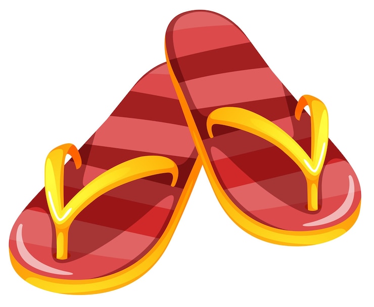 Vecteur gratuit une paire de sandales