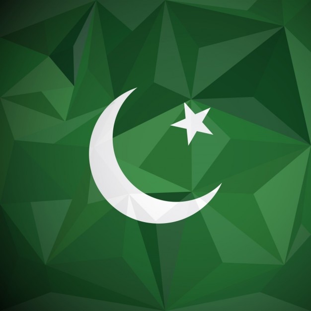 Vecteur gratuit pakistan contexte géométrique