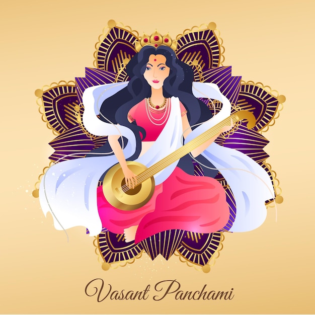 Panchami Vasant Dessiné à La Main